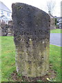 Milestone in Cilcain Road, Pantymwyn - East face