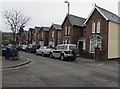 Oakfield Street cars and houses, Ystrad Mynach