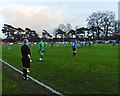 Ilkeston Town take a free kick at Allpay Park