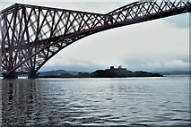 NT1379 : Inch Garvie and the Forth Bridge by John Winder