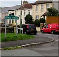 Ystrad Mynach boundary sign facing Hengoed