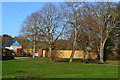 Green near entrance to sewage works, Peel Common