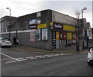 ST1494 : T.R. Convenience Store on an Ystrad Mynach corner by Jaggery