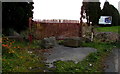 Blocked-off gate on the south side of Neath Road, Swansea