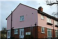 Pink house on Garrison Lane, Chessington