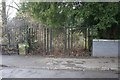 Gate beside old bridge, Broompark Drive