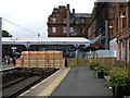 Temporary footbridge at Ayr railway station