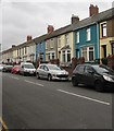 Cars and houses, High Street, Rhymney