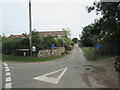 TF7140 : Peddars  Way  (South)  leaves  Docking  Road  Ringstead by Martin Dawes