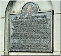 J3374 : Belfast Royal Academy plaque, St Anne's Cathedral, Belfast (December 2018) by Albert Bridge