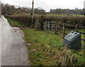 Green grit/salt bin south of Llanfaes, Brecon