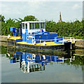 River/Canal maintenance boat on the Sawley Cut