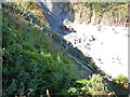 Steep steps to Little Perhaver Beach, Gorran Haven (2)