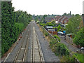 Railway at Weston-on-Trent in Derbyshire