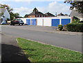 Lockup garages in The Crescent, Pewsey