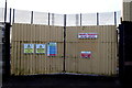 Entrance gates to former police station, Omagh