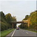 Bridge over A390 near Sticker