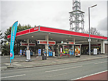 NY4154 : Harraby Green Service Station (2) by Rose and Trev Clough