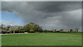 Showery weather passing N of Woolsthorpe near Belvoir