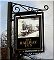 Railway Inn name sign, Llanfabon