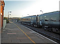 SO8555 : Worcester Foregate Street Station - new rolling stock by Chris Allen