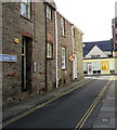 No parking in narrow Lion Yard, Brecon