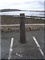 SH5872 : A cast-iron pole in Beach Road car park, Bangor by Meirion