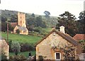 View of the church from a holiday cottage