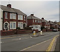 Semi-detached houses on the north side of Lodge Road, Caerleon