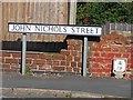 SP4193 : John Nichols Street sign east side by Andrew Tatlow
