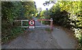 Barrier on Sketchley Lane from east