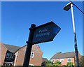 Sign for public bridleway towards Watling Street