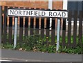 Northfield Road sign east side