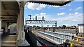 SJ4912 : Shrewsbury Railway Station - end of Platform 3 by Colin Cheesman