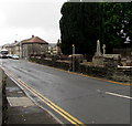 Churchyard and houses, Bailey Street, Ton Pentre