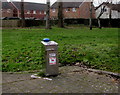 Dog litter bin on the south side of Newport Road, Trethomas