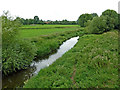 SJ9321 : River Penk and meadows south of Baswich in Stafford by Roger  D Kidd