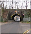 North side of Penallta Road railway bridge, Ystrad Mynach