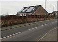 Rooftop solar panels, Cae Llwyndu, Nelson