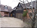 Barn converted to garage and rooms at The Gables, Uphampton