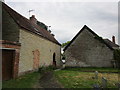 Buildings by the church gate, Cleeve Prior