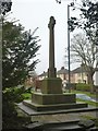 War memorial in churchyard of St Giles church, Normanton