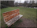 Iford: bench with map on Iford Meadows