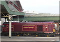 Class 20 locomotive at Temple Meads station