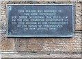 Plaque on Invergordon Burgh Chambers