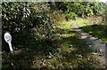 Mile marker along the disused Grantham Canal