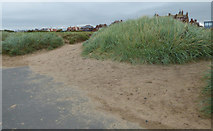 NS3229 : Coastal path at Troon by Thomas Nugent