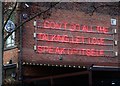 Enigmatic neon signage by The River Don