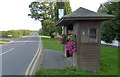 Bus shelter along Tollerton Lane