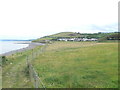 Looking back at Aberarth from the Wales Coast Path